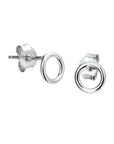 Zilver Gerhodineerd Oorknoppen Cirkel 1327332 - PansiteNederland.nl