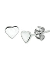 Zilver Gerhodineerd Oorknoppen Hart 1327344 - PansiteNederland.nl