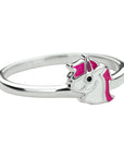 Gerhodineerd Zilver Ring Eenhoorn 1327754 - PansiteNederland.nl