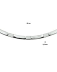 zilver gerhodineerd collier poli/mat 4,5 mm 45 cm 1327777 - PansiteNederland.nl