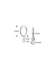 Zilver Gerhodineerd Oorhangers Zirkonia 1327924 - PansiteNederland.nl