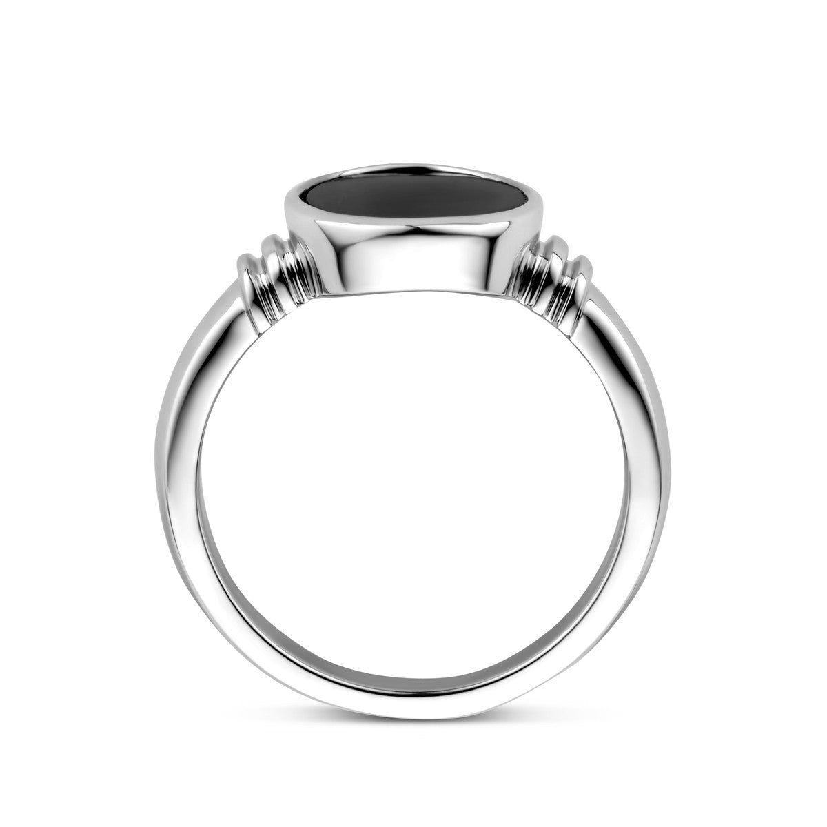 Gerhodineerd Zilver Ring Onyx 1328739 - PansiteNederland.nl