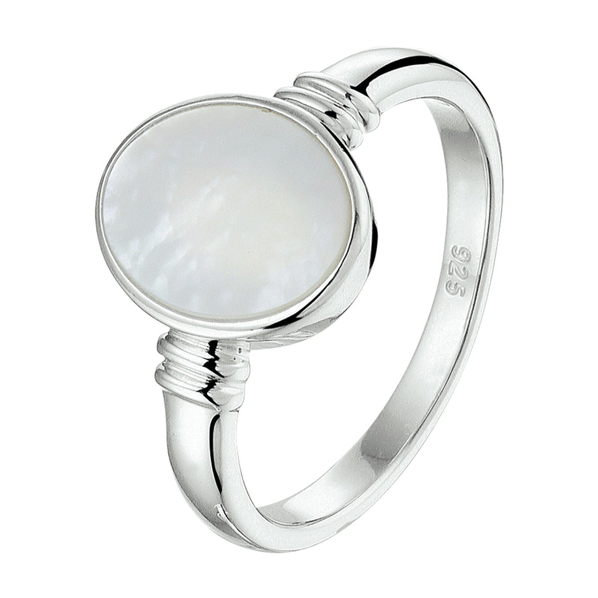 Gerhodineerd Zilver Ring Parelmoer 1328736 - PansiteNederland.nl
