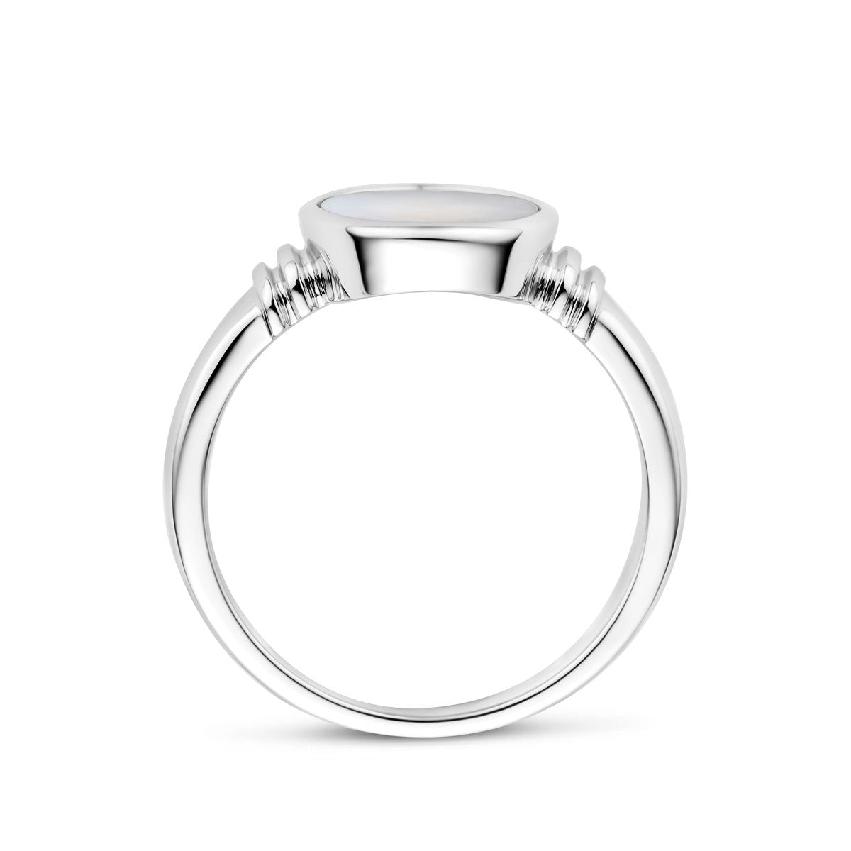 Ring parelmoer zilver
