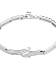 Zilver Gerhodineerd Armband Zirkonia 7 Mm 18,5 Cm 1328184