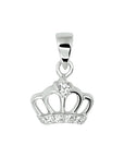 zilver gerhodineerd hanger kroon zirkonia 1328197 - PansiteNederland.nl