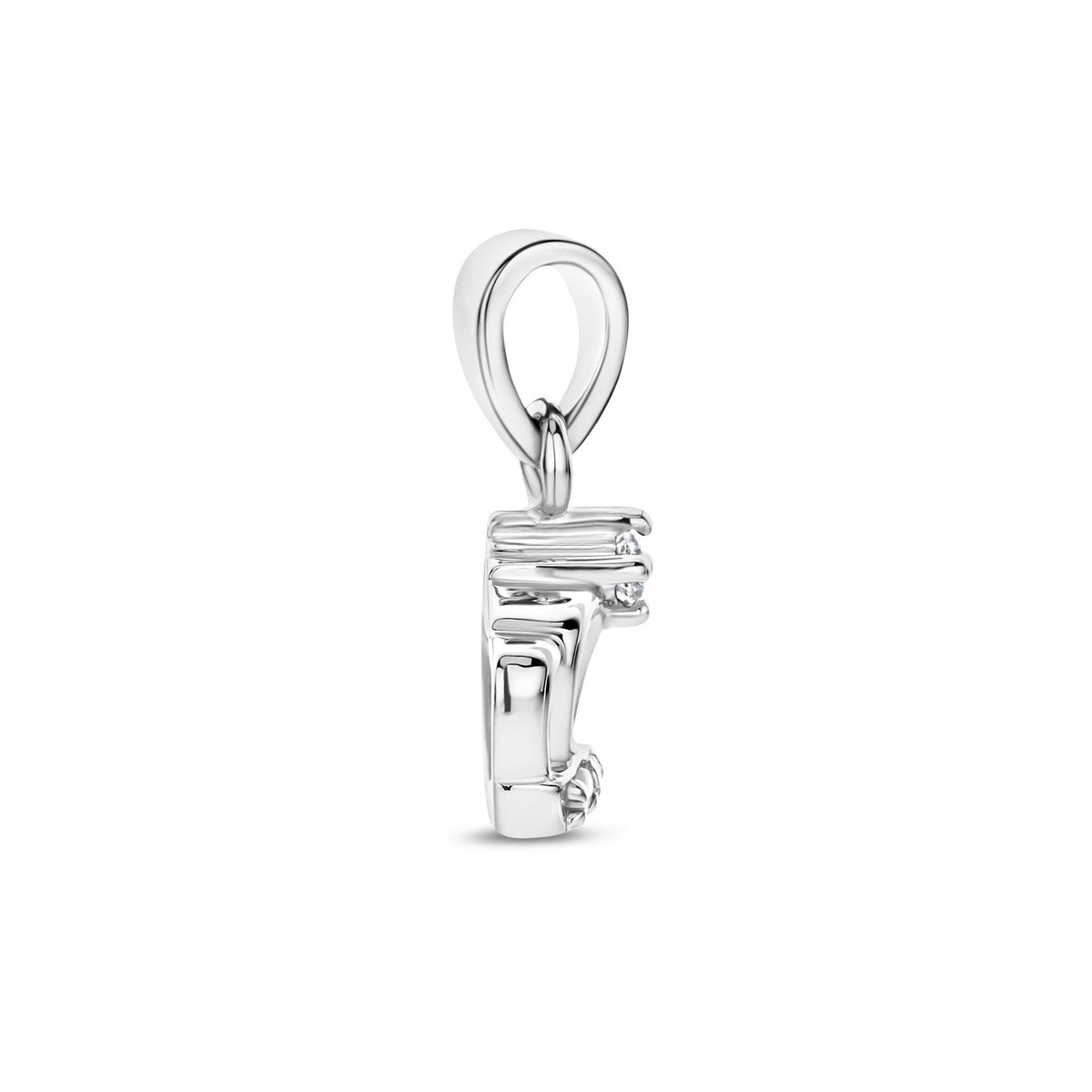 Hanger kroon zirkonia zilver