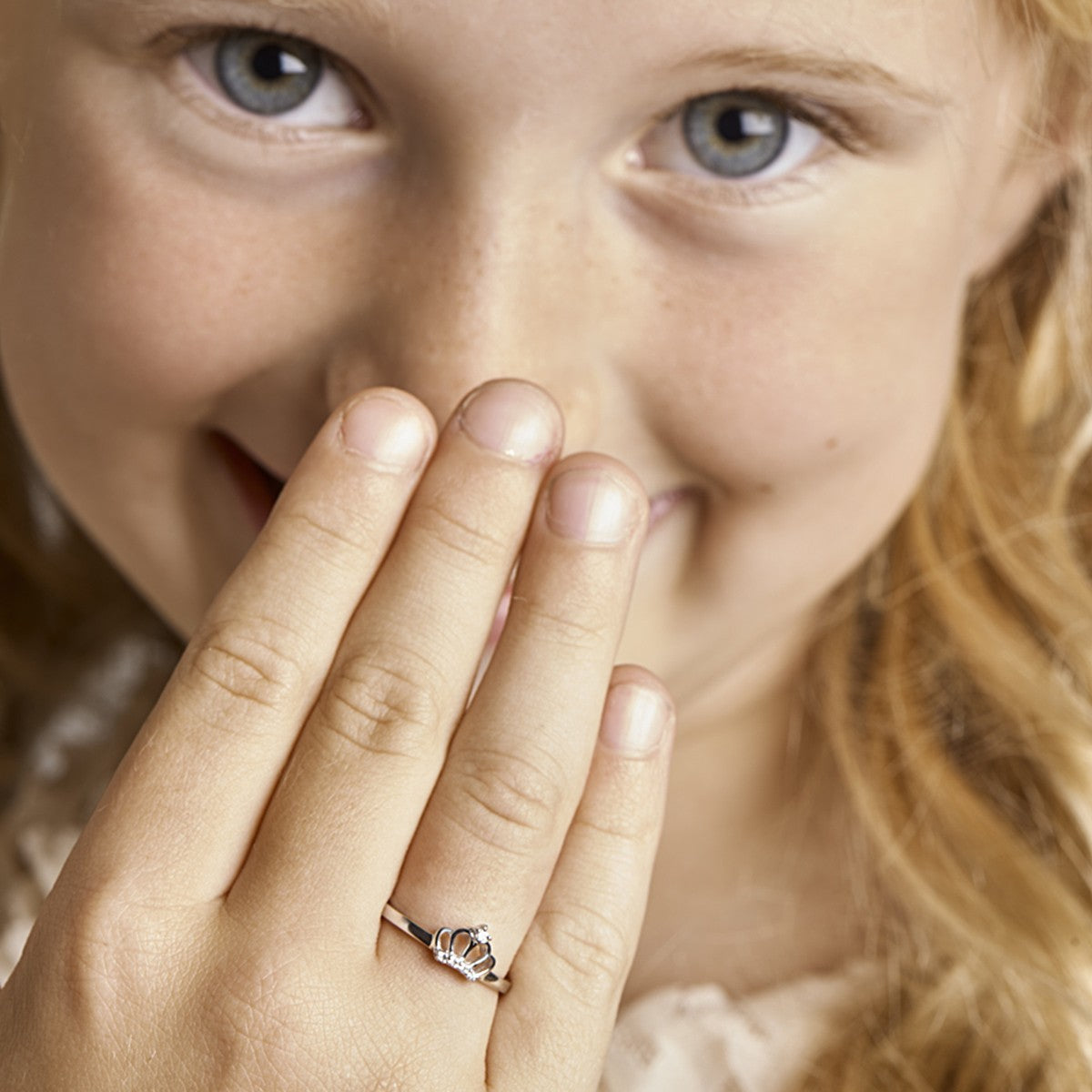Gerhodineerd Zilver Ring Kroon Met Zirkonia 1328198 - PansiteNederland.nl