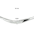 zilver gerhodineerd collier zirkonia 43 + 3 cm 1328260 - PansiteNederland.nl