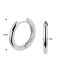 Zilver Gerhodineerd Klapoorringen 2,0 MM 1328283 - PansiteNederland.nl