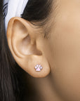 Zilver Gerhodineerd Oorknoppen Hondenpoot 1328291 - PansiteNederland.nl