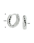 Zilver Gerhodineerd Klapoorringen 1328331 - PansiteNederland.nl