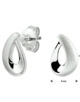 Zilver Gerhodineerd Oorknoppen Poli/Mat 1328368 - PansiteNederland.nl
