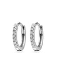 Zilver Gerhodineerd Klapoorringen Zirkonia 1328397 - PansiteNederland.nl