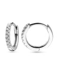 Zilver Gerhodineerd Klapoorringen Zirkonia 1328397 - PansiteNederland.nl