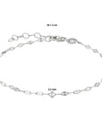 Zilver gerhodineerd enkelbandje 2,2 mm 24 + 2 cm 1328450 - PansiteNederland.nl