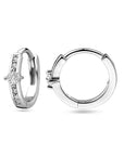 Zilver Gerhodineerd Klapoorringen Zirkonia 1328900 - PansiteNederland.nl