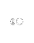 Zilver Gerhodineerd Klapoorringen Zirkonia 1328901 - PansiteNederland.nl