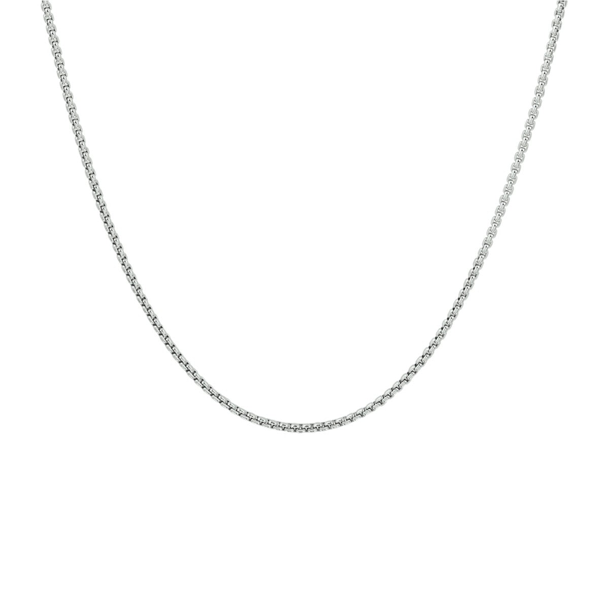Zilver Gerhodineerd Collier Venetiaans Bol 1,2 mm 1329035 - PansiteNederland.nl