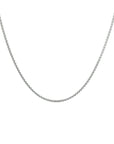 Zilver Gerhodineerd Collier Venetiaans Bol 1,2 mm 1329035 - PansiteNederland.nl