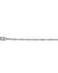 zilver gerhodineerd collier gourmette 4-zijdes geslepen 1,2 mm 41 + 4 cm 1329065