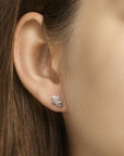 Zilver Gerhodineerd Oorknoppen Zirkonia 1329152 - PansiteNederland.nl