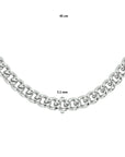 Zilver Gerhodineerd Gourmette 7,1 mm 1329185 - PansiteNederland.nl
