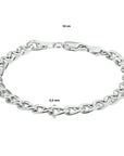 anker 6,5 mm zilver gerhodineerd