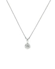 zilver gerhodineerd collier zirkonia 41 + 4 cm 1329192