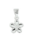 zilver gerhodineerd hanger bloem zirkonia 1329202 - PansiteNederland.nl