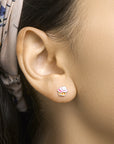 Zilver Gerhodineerd Oorknoppen Cupcake 1329209 - PansiteNederland.nl