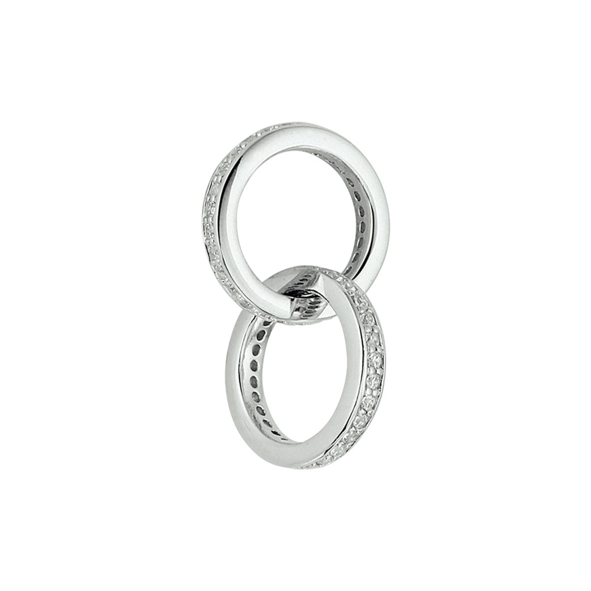 zilver gerhodineerd hanger zirkonia 1329286 - PansiteNederland.nl