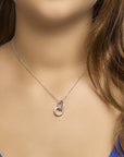 zilver gerhodineerd hanger zirkonia 1329286 - PansiteNederland.nl