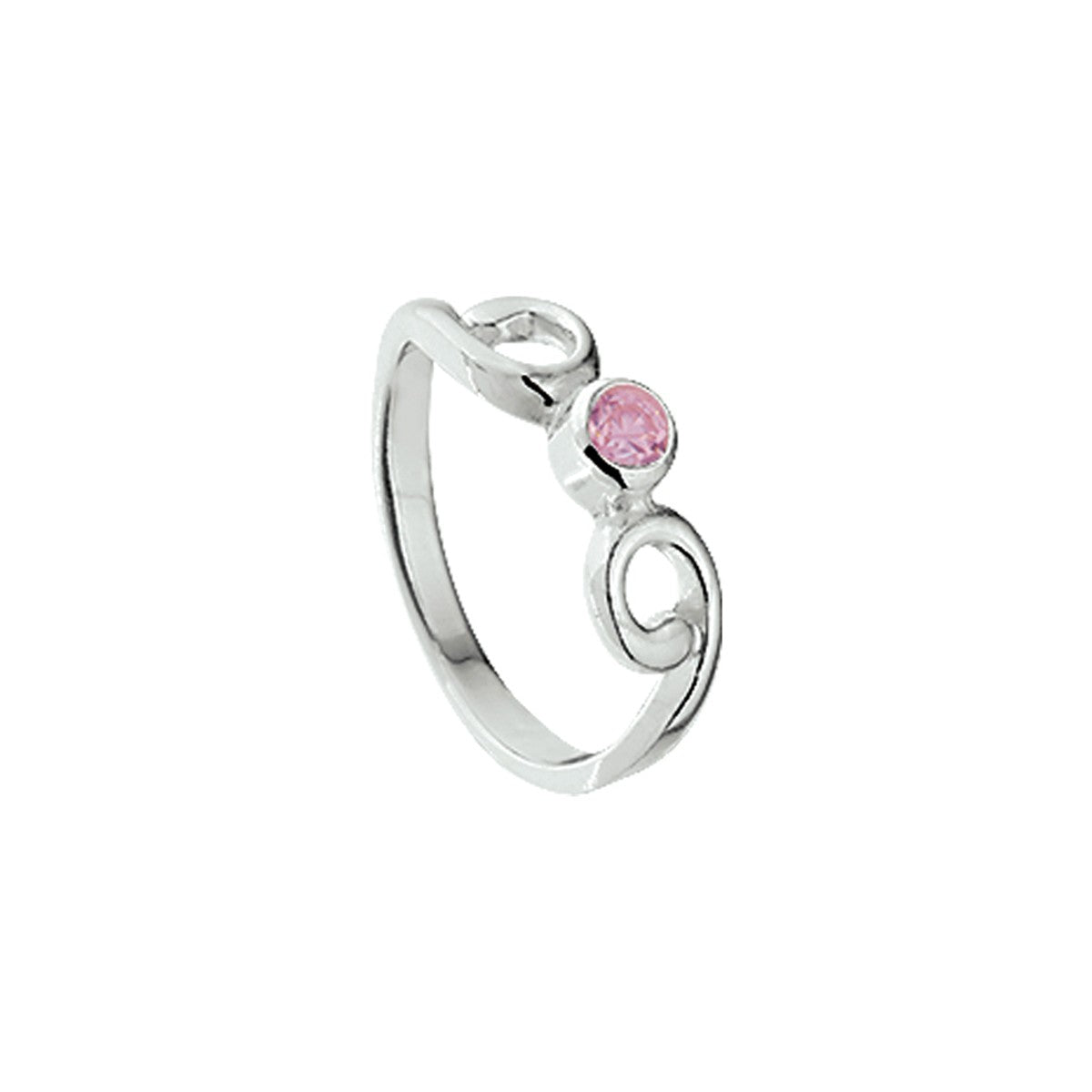 Gerhodineerd Zilver Ring Roze Met Zirkonia 1329386 - PansiteNederland.nl