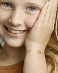 Zilver Gerhodineerd Armband Bloem 13 + 3 Cm 1329445 - PansiteNederland.nl
