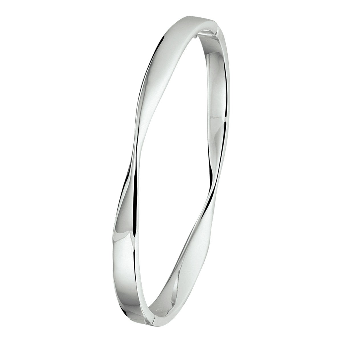 Zilver Gerhodineerd Bangle Scharnier 1329477 - PansiteNederland.nl