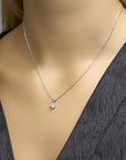 zilver gerhodineerd collier zirkonia 41 + 4 cm 1329483