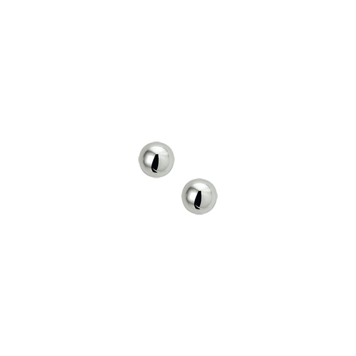 Zilver Gerhodineerd Oorknoppen Halfbol 1329488 - PansiteNederland.nl