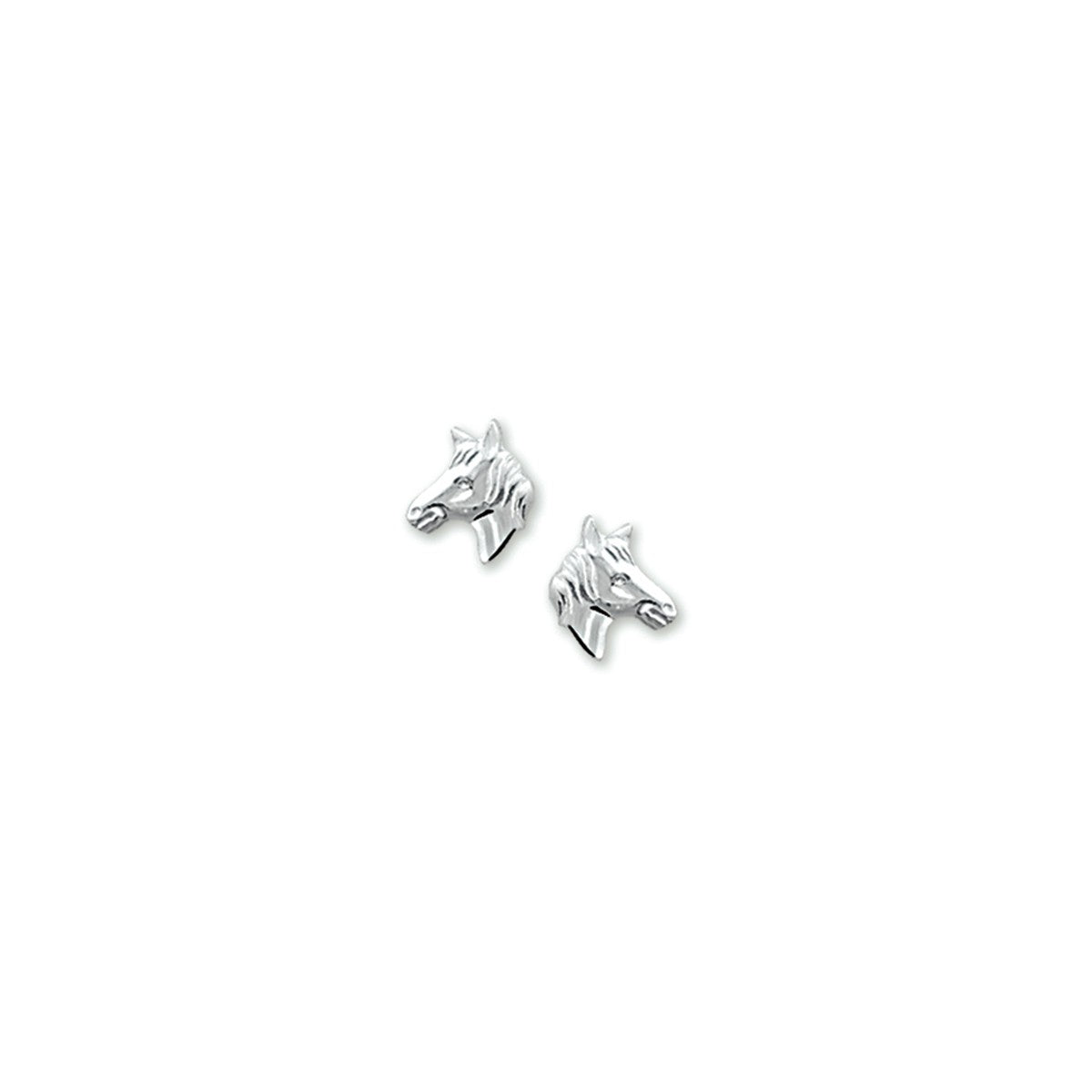 Zilver Gerhodineerd Oorknoppen Paardenhoofd 1329496 - PansiteNederland.nl