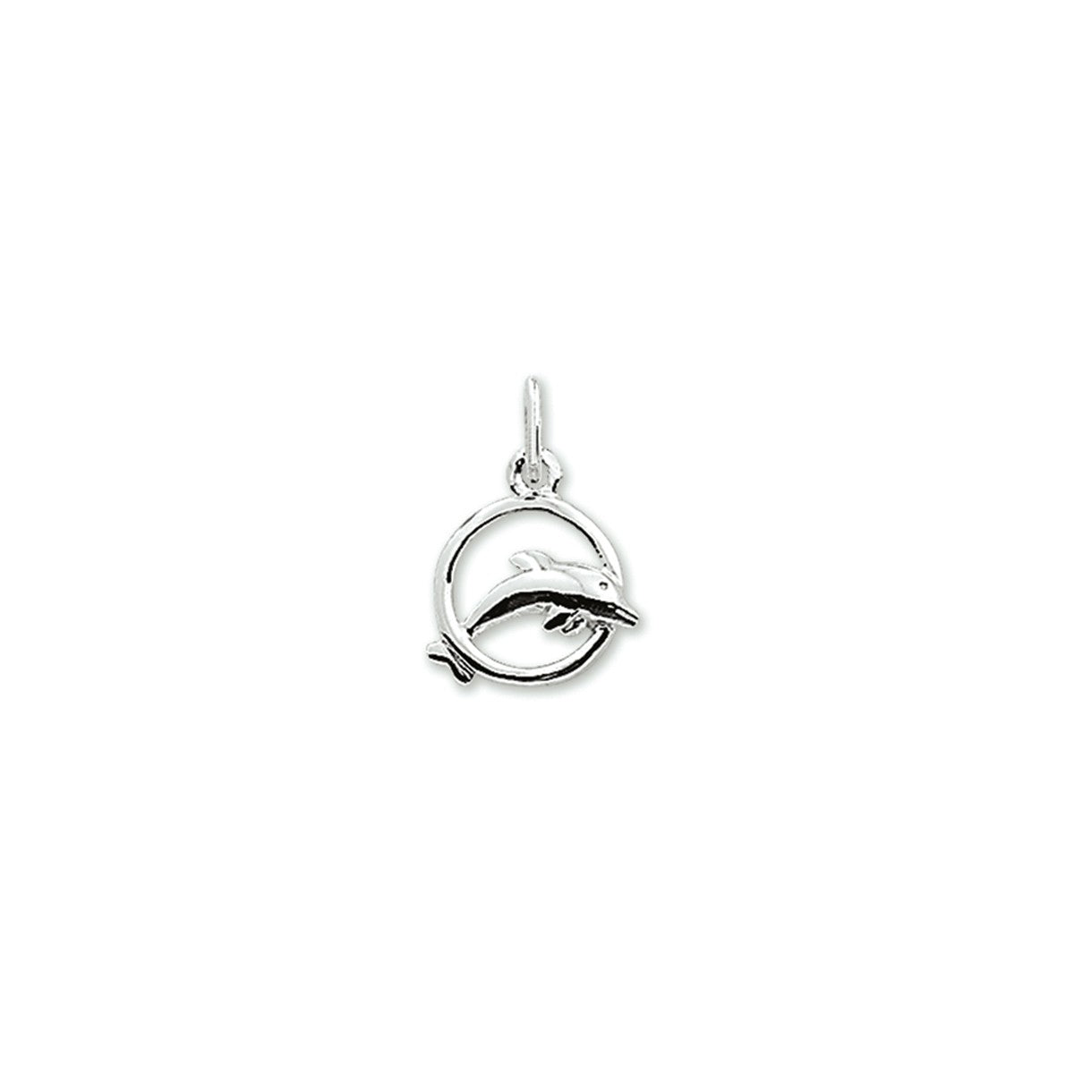 zilver gerhodineerd hanger dolfijn 1329597 - PansiteNederland.nl