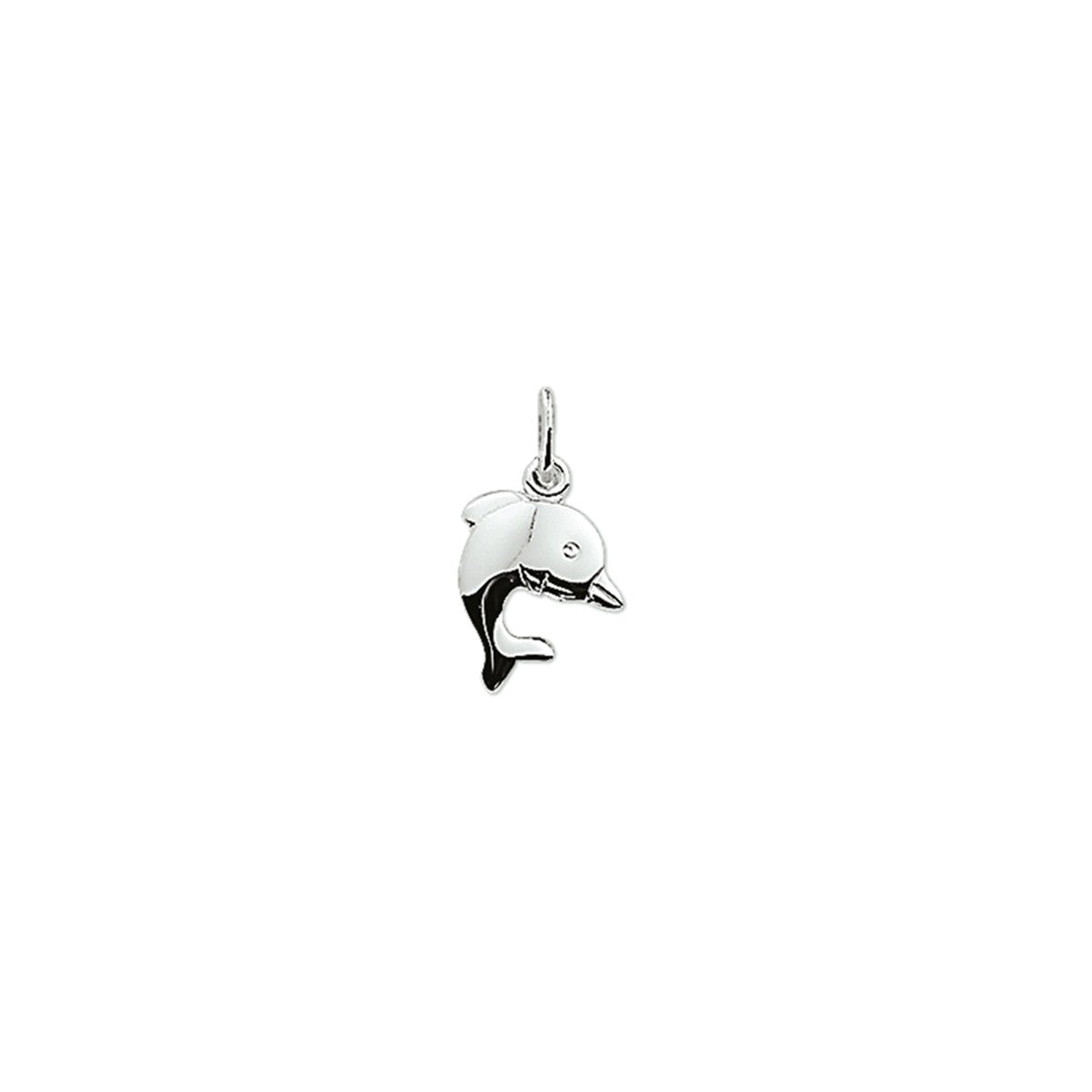 zilver gerhodineerd hanger dolfijn poli/mat 1329598 - PansiteNederland.nl