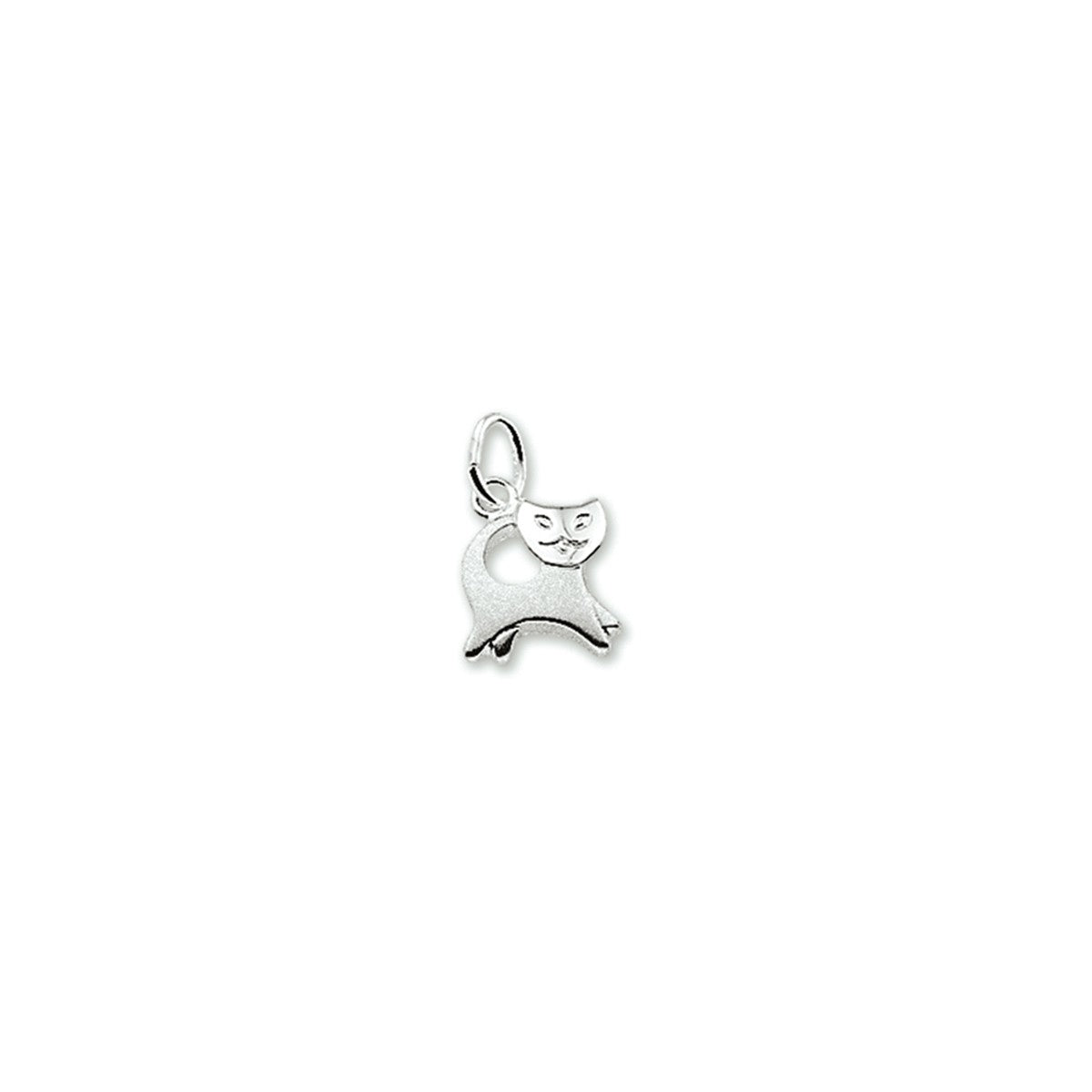 zilver gerhodineerd hanger poes poli/mat 1329603 - PansiteNederland.nl