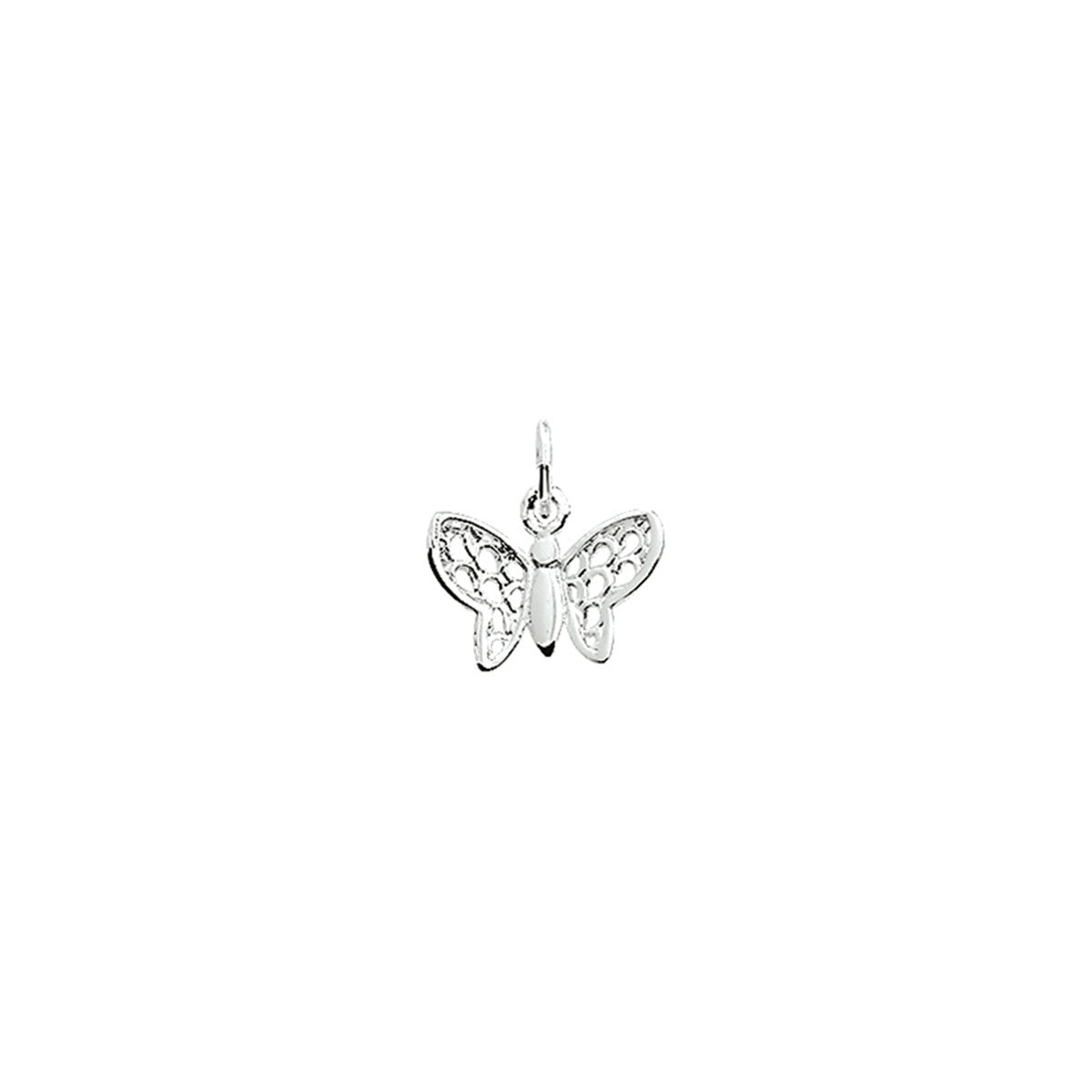 zilver gerhodineerd hanger vlinder 1329607 - PansiteNederland.nl