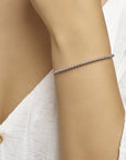Zilver Gerhodineerd Armband Bolletjes 3,0 Mm 16 + 3 Cm 1329632