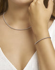 Zilver Gerhodineerd Armband Bolletjes 3,0 Mm 16 + 3 Cm 1329632