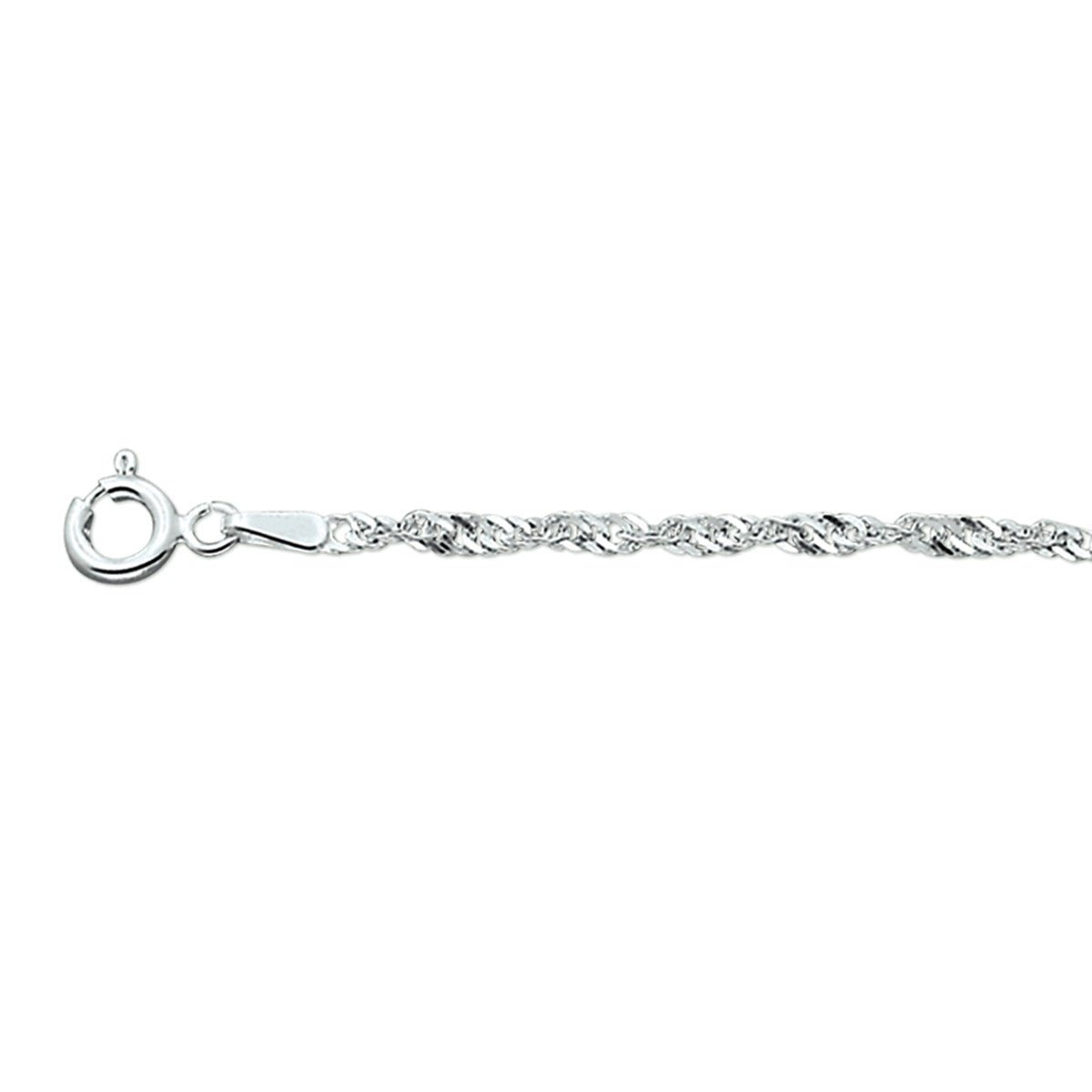 Zilver Gerhodineerd Armband Singapore 2,75 Mm 18 Cm 1329702 - PansiteNederland.nl