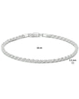 koord 2,5 mm zilver gerhodineerd
