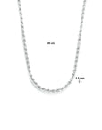 Zilver Gerhodineerd Koord 2,5 mm 1329708 - PansiteNederland.nl