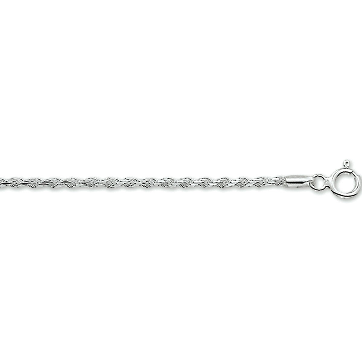 Zilver Gerhodineerd Armband Koord Gediamanteerd 1,9 Mm 1329720 - PansiteNederland.nl
