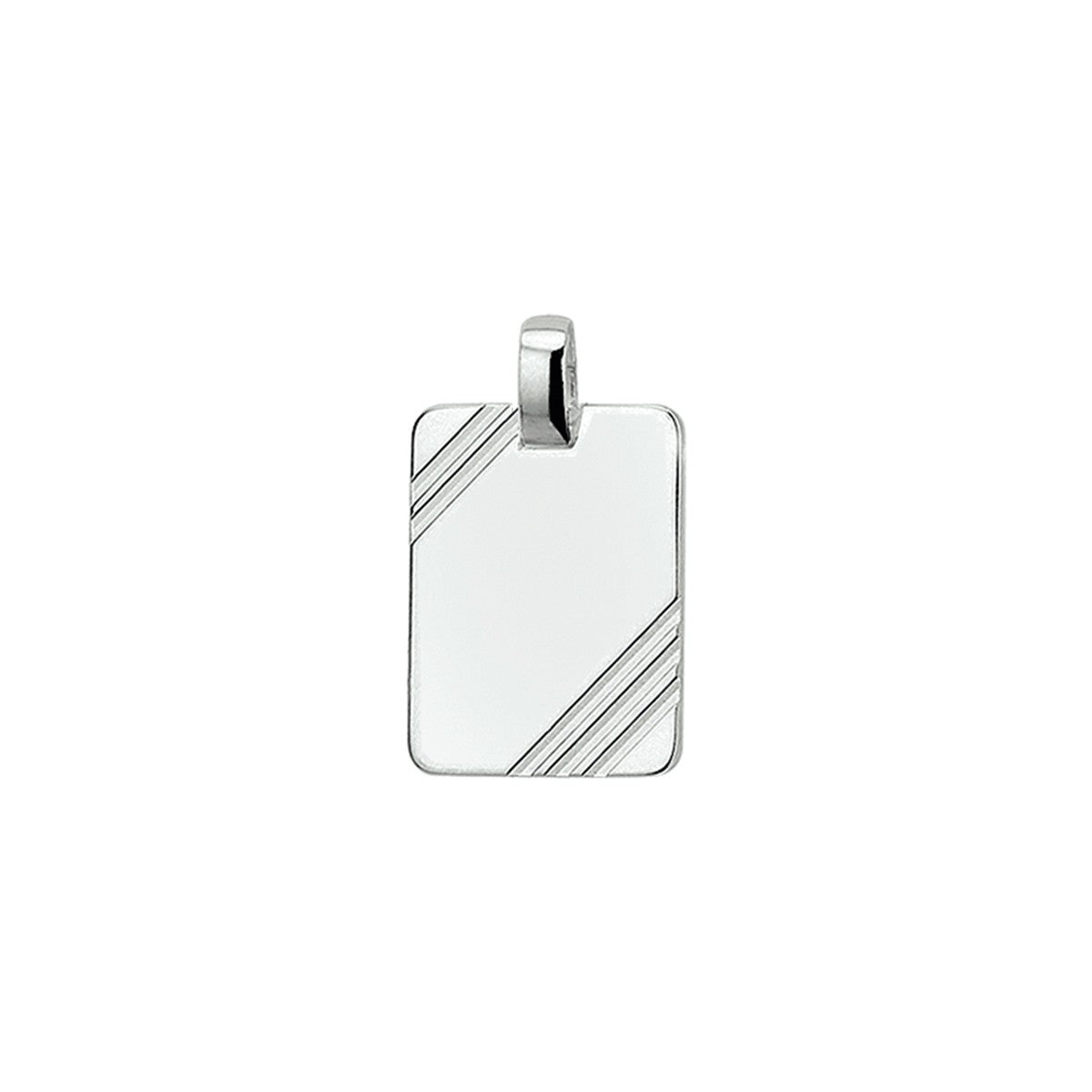 zilver gerhodineerd graveerhanger gediamanteerd 1329810 - PansiteNederland.nl